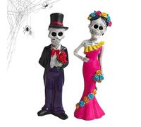 Statue Couple Squelettes Sculpture De Bureau Jour Des Morts Ornement