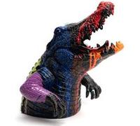 Statue : Crocodile attaque Trash noir - Amadeus - Noir - Résine Noir G