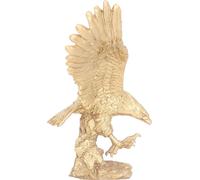 Statue d'aigle majestueux Sculpture d'aigle Grand aigle sur les rochers Statue en résine Ornement pour meuble TV Armoire à vin Décor de bureau Large