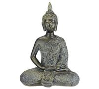 Statue de Bouddha en méditation assise - Sculpture de buste - Ornement - Feng Shui - Décoration de jardin, terrasses, balcon - Accessoire de maison - Sculpture de Bouddha - Figurine de jardin