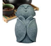 Statue de Bouddha en plein air adorable zen spirituel positif | Statue de Bouddha en pierre pour extérieur pour maison, chambre, fontaine, aquarium, terrasse, chambre, salle de bain, studio