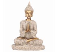 Statue de Bouddha intérieure, décor bouddhiste de Bouddha de méditation (A) | Décor de Bouddha, petites figurines de Bouddha, statue de Bouddha assis, pour bureau à domicile, étagère de bureau