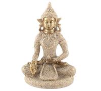 Statue de Bouddha intérieure, décor bouddhiste de Bouddha de méditation (B) | Décor de Bouddha, petites figurines de Bouddha, statue de Bouddha assis, pour bureau à domicile, étagère de bureau