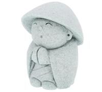 Statue de Bouddha Jardin en Grès, Figurine Japonaise Rétro Décorative | Design Artisanal Détaillé, Décoration Intérieure et Extérieure, Ambiance Paisible, Présent Délicat