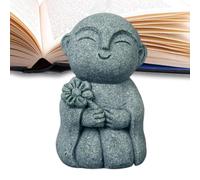 Statue de Bouddha Sculpture décorative en Pierre, Ornement Zen Spirituel tranquillité intérieur extérieur | Figure Artistique Symbolique pour la détente, la Maison, Le Jardin, la Salle de Bain, Le