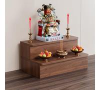 Statue de Bouddha, table d'autel de style chinois pour la méditation, design monocouche