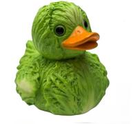 Statue de canard en résine avec motif fruits et légumes - Décoration de jardin résistante aux intempéries pour pelouse, balcon, décoration d'intérieur, figurine d'animal amusante (7 x 6 x 7,5 cm)