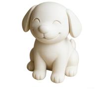 Statue de chat moderne imprimée avec nœud papillon, figurine de chaton élégante pour la maison, le bureau, décoration artistique compacte pour étagère, vitrine (chien)