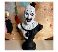 Statue De Clown D'Halloween Terrifiant - Figurine De Film D'horreur - Sculpture De Buste De Tueur - Décoration Fantôme À Collectionner Pour La Fête, La Maison, Le Bureau