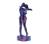 Statue de couple - Sculpture d'amour, statuette d'amoureux, figurines de couple, décoration d'intérieur, sculpture romantique | Statues pour amateurs de résine, décoration artisanale à texture fine