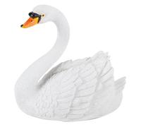 Statue de décor extérieur, ornement de Figurine de cygne blanc flottant de Simulation de résine pour la décoration de jardinage