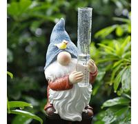 Statue De Jardin Avec Jauge De Pluie En Plastique, Sculpture Peinte À La Main Pour Le Sol Aquatique Du Jardin, 9.5x20.5cm