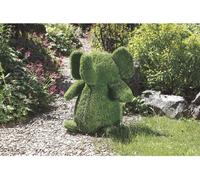 Statue de jardin éléphant en gazon synthétique - arrosage goutte à goutte - réservoir 26 L