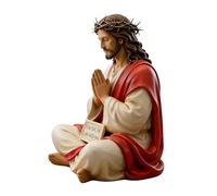 Statue de Jésus Christ - Sculpture d'Art Religieux de Collection,Statuette Compagne en Résine pour Bureau ou Décoration | Pour Appartement, Bureau, Salle de Bain, Table de Chevet, Étagère, Manteau de