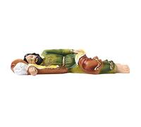 Statue De Jesus Christ, Statue De St Joseph Dormance, Statue Saint Joseph Endormi en Résine Multicolore Figurine Statuette 21 Cm