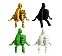 Statue de main créative amusante mobile imprimée en 3D | Bureau avec sculpture de pouce pour bureau, étagère, bureau, maison, salon, armoire et plateau