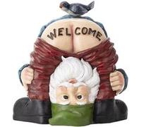 Statue de nain de jardin FONGWAN ornement elfe décoration pour jardin et pelouse-Welcome G