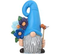 Statue de nain de jardin magique en résine, statue de nain drôle en résine, figurine de collection, sculpture miniature (nain magiq
