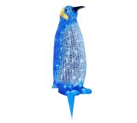 Statue de pingouin lumineuse en acrylique avec lumière LED pour décoration de jardin, villa, décoration de jardin, de villa, décorations de pingouins - Figurine résistante aux intempéries pour