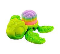 Statue de Tortue Tortue Phosphorescente Imprimée En 3D