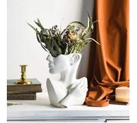 Statue de Vase tête de buste en céramique, pour cadeaux d'anniversaire, décoration de bureau et de maison