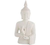 Statue Déco Bouddha Zen 124cm Blanc