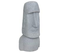 Statue déco extérieure Moaï H.82cm magnésie gris - Atmosphera Créateur d'intérieur