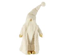 Statue Déco Lutin Veste Longue 90cm Crème