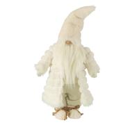 Statue Déco Lutin Veste Rembourrée 64cm Crème