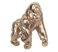 Statue Décoration Singe Gorille, Design Moderne, 23 cm, Finition Or, Décoration d'Intérieur