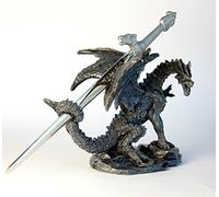 Statue décorative en forme de dragon avec ouvre-lettre épée, 10 cm