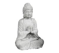 Statue d'intérieur, Petite Statue, Sculpture Chinoise Assise - Paysage Artisanal, Figurine de Bouddha Bleu pour Salon, Bureau, décoration de Yoga, décoration d'intérieur