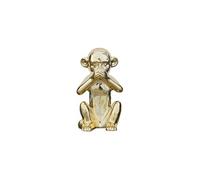 Statue Dorée Singe de la Sagesse "Ne parle pas" H28cm - ZHIHUI -