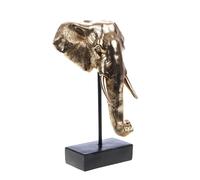 Statue éléphant doré 18,5 cm