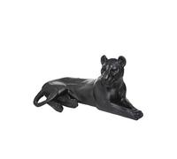 Atmosphera – Statuette léopard couché – résine – noir – H38 cm