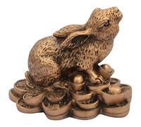 Statue Feng Shui en forme de lapin porte-bonheur - Décoration de bureau - W5267