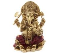 Puckator Statue Ganesh Rouge 16 cm, Mixte, Height 16cm Width 11cm Depth 10cm GAN07