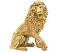 Statue Lion Assis "Shant" 55cm Or Or G