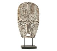 Statue Masque Primitif sur Pied Zihao 80cm Naturel