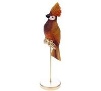 Statue : Oiseau Huppe Orange - Amadeus - Multicolore - Résine MULTICOLORE