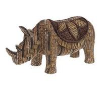 Statue : Rhinoceros bali - Amadeus - Marron - Résine Marron G