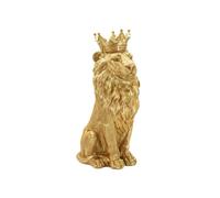 Statue Roi Lion ""Shant"" 74cm Or