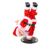 Statue rotative du Père Noël, décoration de table, décoration du Père Noël, décoration de Noël saisonnière, statue du Père Noël chantant, décoration rotative du Père Noël, jouet de Noël électrique.