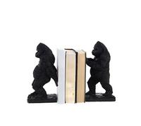 Statue : Serre livre gorille noir - - Noir - Résine
