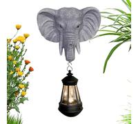 Statue Solaire Ornements Décoratifs Éléphant LED