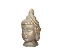 ECD Germany – Statue Tête de Bouddha 53 cm – Polyrésine aspect bronze intérieur/extérieur