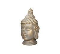 ECD Germany Statue Tête de Bouddha 74,5 cm en polyrésine aspect bronze - Déco Intérieur/Extérieur