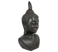 Statue Tête de Bouddha - H. 1,13 m. - Pierre