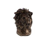 Statue : Tête de Lion antique - - Marron - Résine