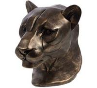 Amadeus – Statue – Tête de panthère antique – Marron – Résine OR G
